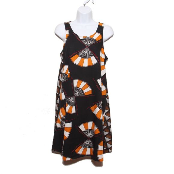 Sam and Jess Sleeveless A-line Dress Size Small Fan Pattern - Picture 1 of 5